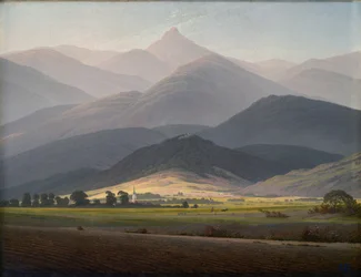 Vue de Warmbrunn sur la Petite Sturmhaube